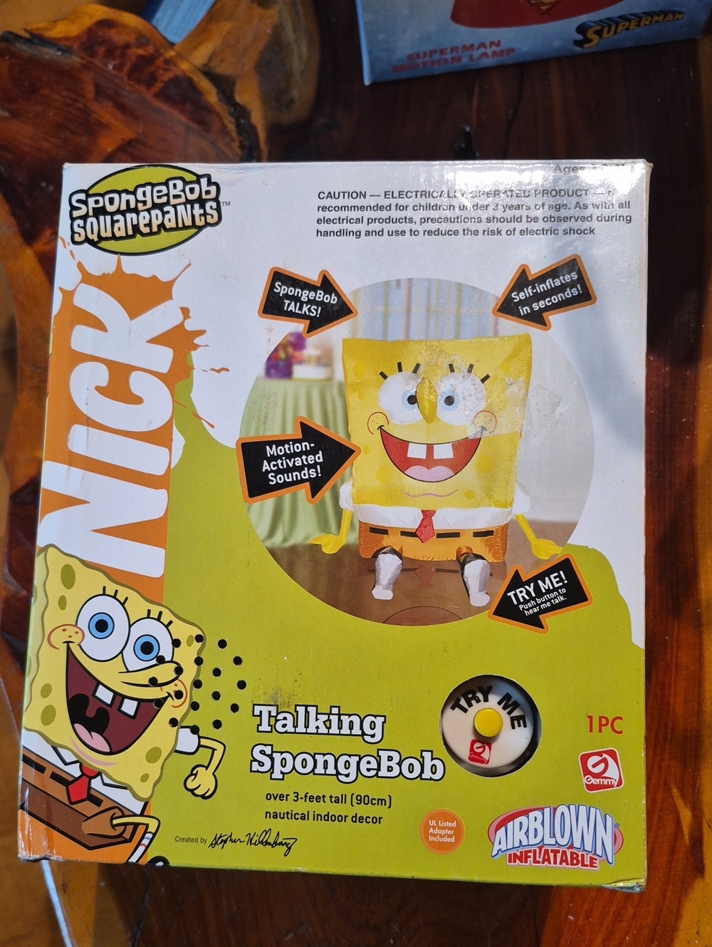 Nickelodeon SpongeBob SquarePants Inflatable Decor - Yellow & Brown
